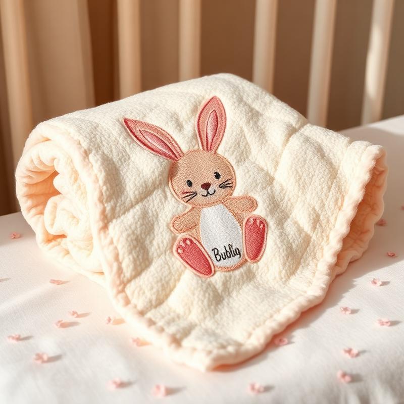 Personalized Bunny Blanket